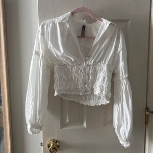 Anthropologie White Blouse